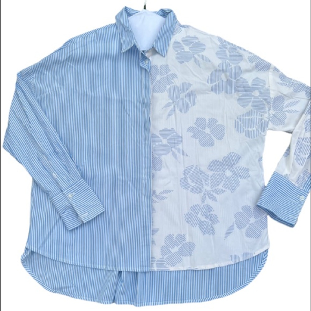 A new day floral  top NWOT
